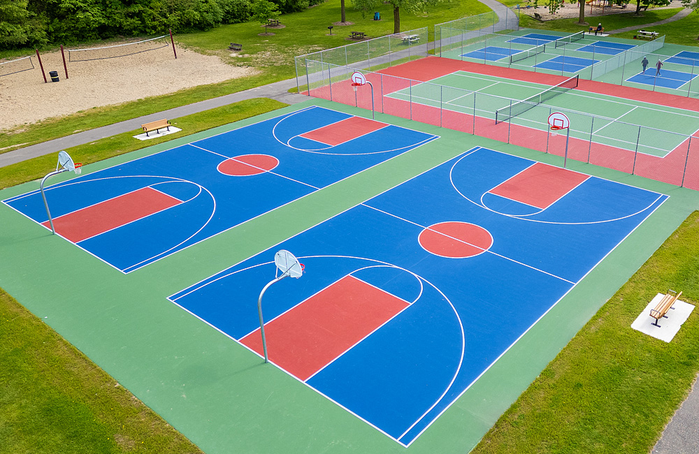 Parks and recreation outdoor courts and fields